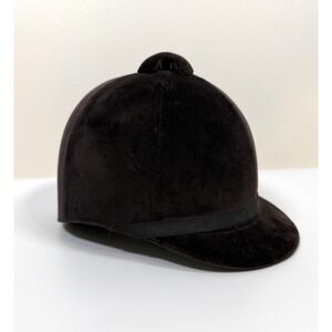 Vintage Black Velvet English Equestrian Riding Hunt Cap Horseback Classic USA